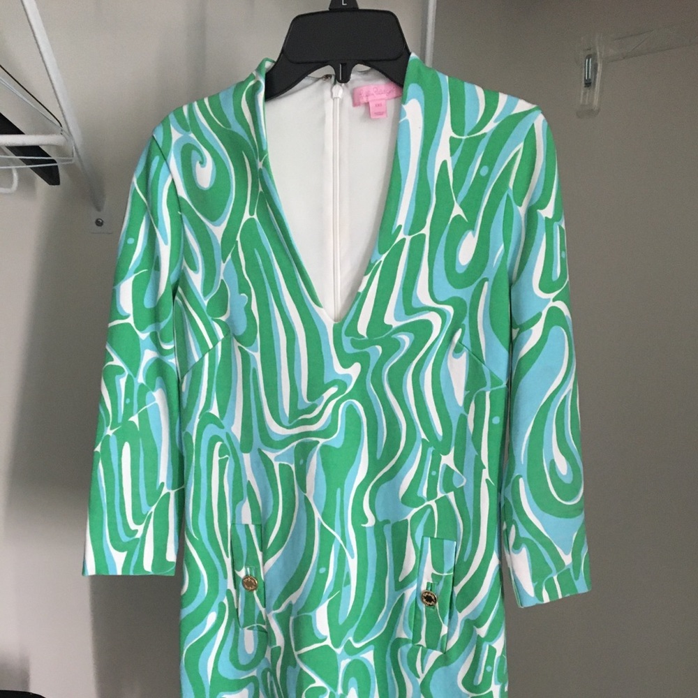 Lilly Pulitzer XXS Charlena Long Sleeve Dress